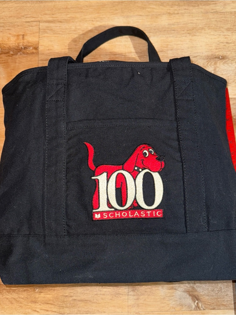Retro Promo Tote Clifford the Big Red Dog Teacher Books Library Y2K Cartoon 15in